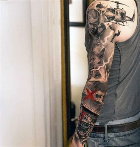 arm sleeve tattoo black male|coolest tattoo sleeves.